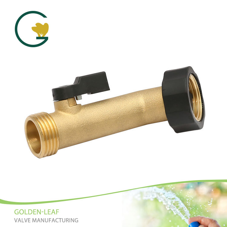 Brass Hose lebih lama Gooseneck Shut-Off Valve