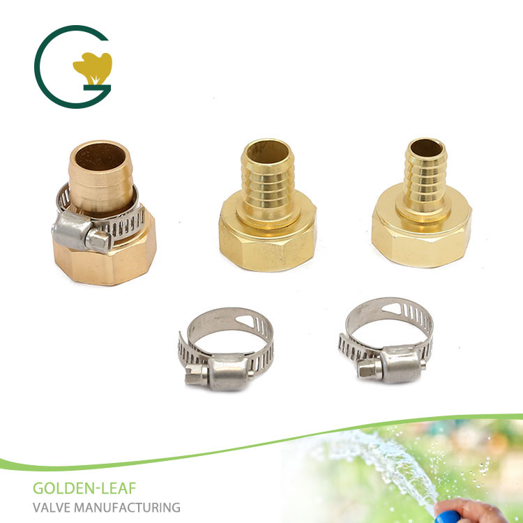 Coupling selang aluminium perempuan dengan penjepit Stainless Steel