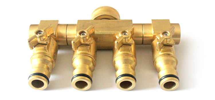 Duty Kuningan 4 Way Hose Manifold Hose Pipe Adapter